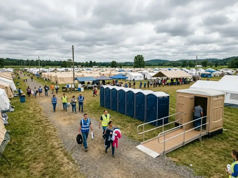 disaster-relief-camp-restrooms-010 — frequently asked questions, Dumpster & Portable Bathrooms Rental in Ward, AR